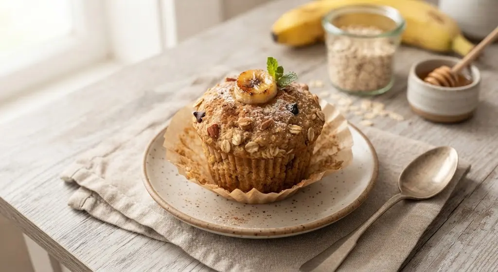 Banana Oat Muffin Snack